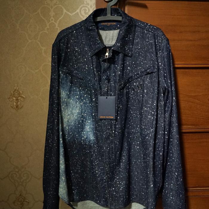 Jacket Louis Vuitton Denim Zip Up Galaxy Virgil Abloh AW19