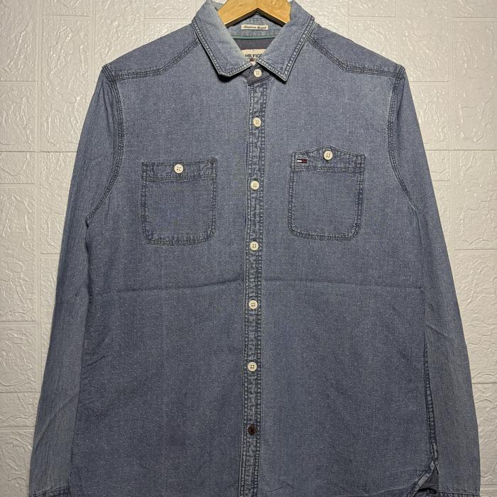 KEMEJA DENIM TOMMY HILFIGER M SECOND THRIFT