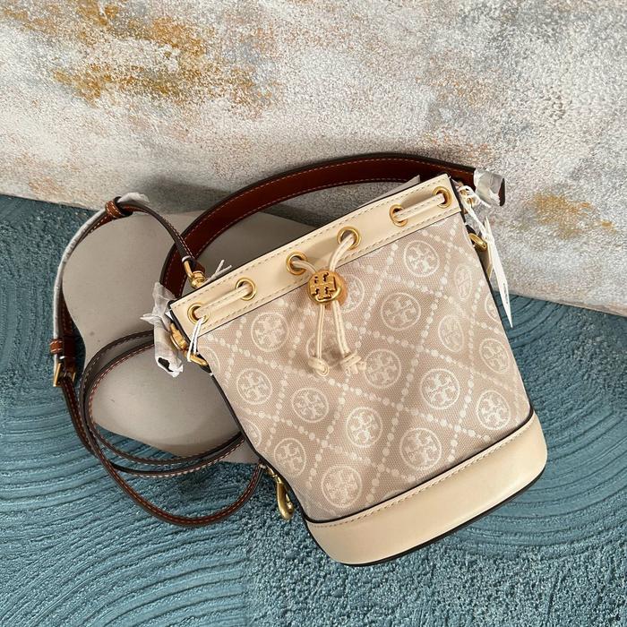 bag TB tas Monogram Mini Bucket Bag Ivory