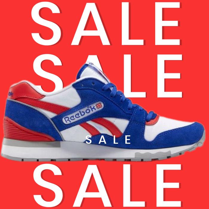 Sepatu Sneakers REEBOK GL 6000 cobalt blue vector red GZ0543 ORIGINAL 100% LEGIT BARANG RESMI!!!