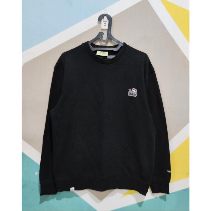 Sweater Crewneck Ziozia Korea Black Vintage Korea not Uniqlo Selvedge H&M Zara Dr Martens Red Wing V
