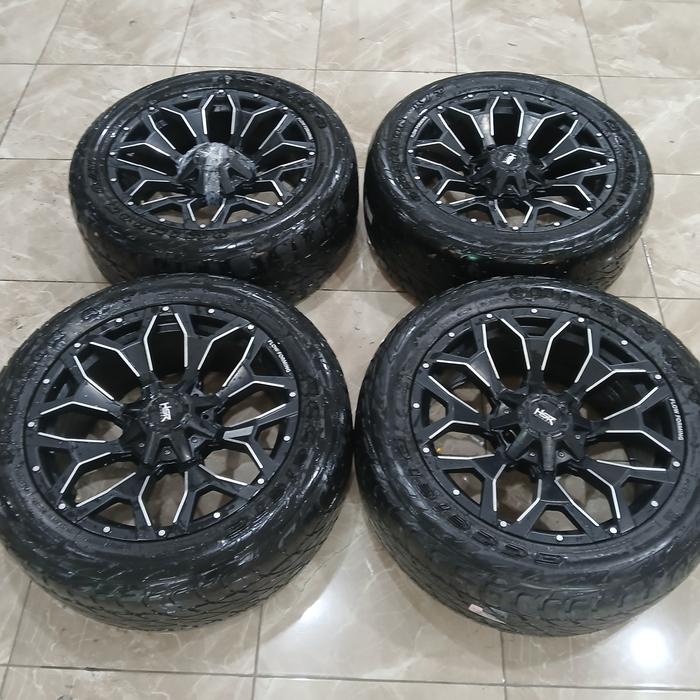 Velg bekas racing hsr goku ring 20 baut 6x139 + ban accelera A/T (2024) 285 50 R20