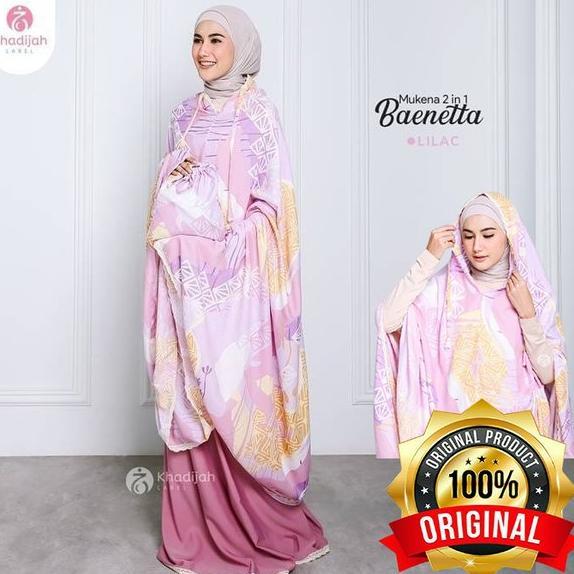 Ready Khadijah Mukena Dewasa Baenetta 2 In 1 Jumbo XXL Tali Zipper
