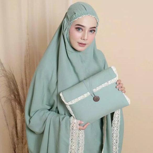 Ready MUKENA RENDA LUNA RAYON JANGGER DEWASA PERALATAN SHALAT DEWASA RAYON JANGGER ADEM RENDA LUNA