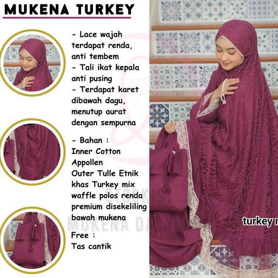 Ready Mukena Turkey Mukena Dalanova 2022 Mukena Dewasa Original 100%