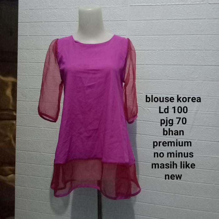 blouse korea style wanita/ blouse thrift