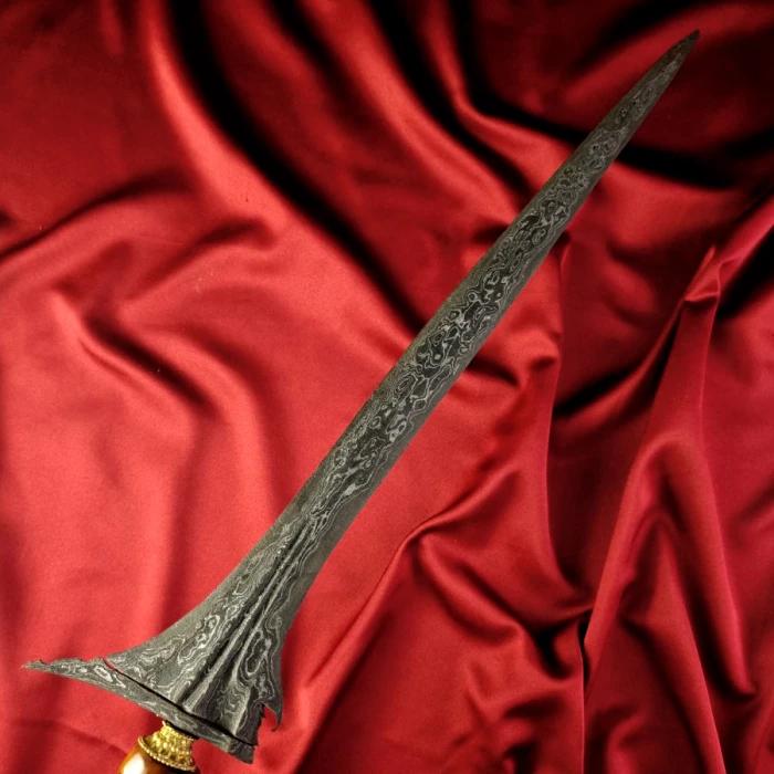 Keris Sinom Pamor Udan Mas Tiban Tangguh Mataram Amangkurat Sepuh Kuno