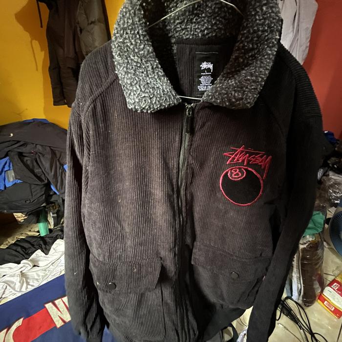Jaket Stussy Corduroy Sherpa