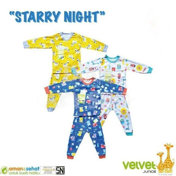 Ready piyama velvet junior baju bayi velvet setelan bayi velvet junior