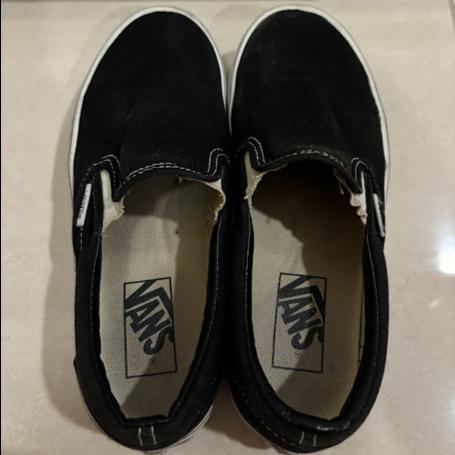 VANS SLIP ON Platform Black White Classic Women Sneaker Shoes Original 100% preloved