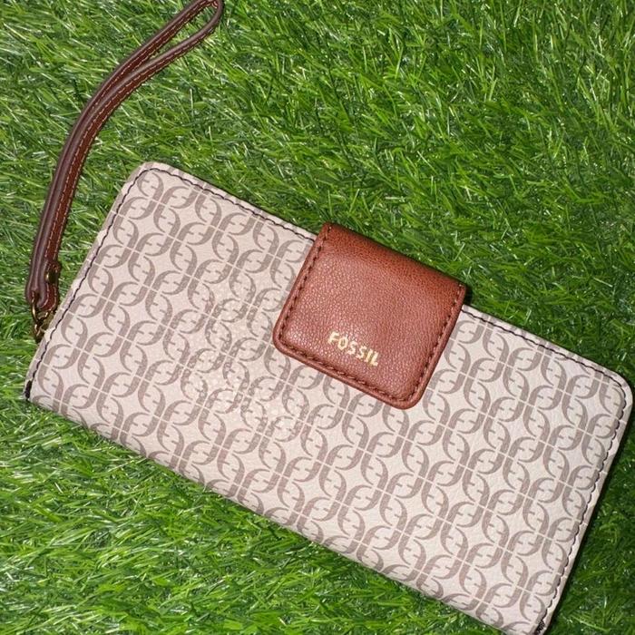 Dompet Madison Zip Clutch Taupe Tan