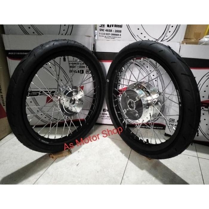 VELG SET ROSSI RING 17 TROMOL SET NEW CB150R CB150R CBR150R MEGAPRO TIGER REVO MEGAPRO MONO VERZA CB