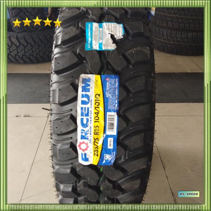 Ban Mobil Ukuran 235 75 Ring 15 Merk Forceum M/T Model Off Road Bukan Dunlop-Gt Radial