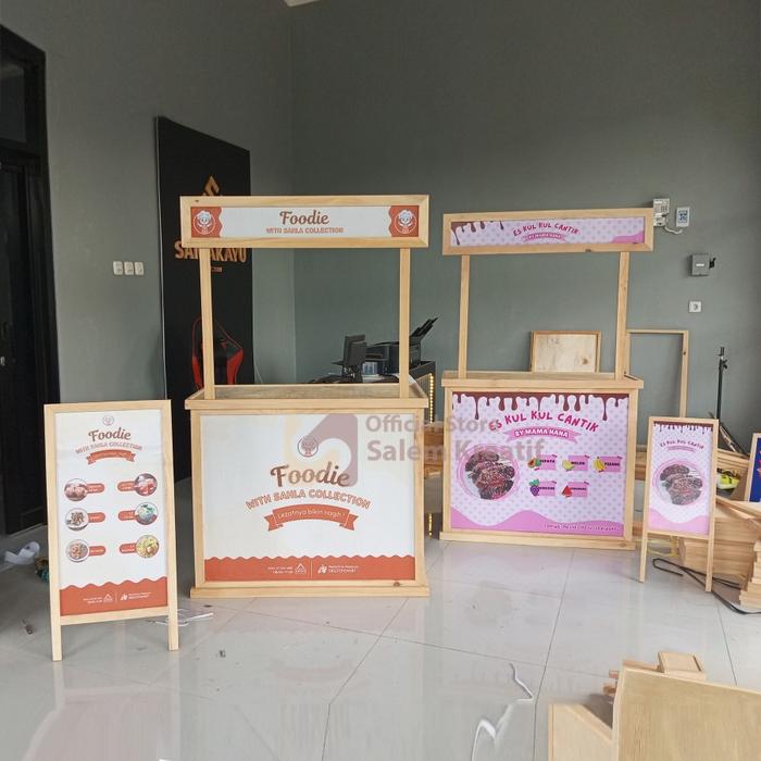 Meja Lipat Jualan Booth Portable Meja Jualan Portable 120x90 CM