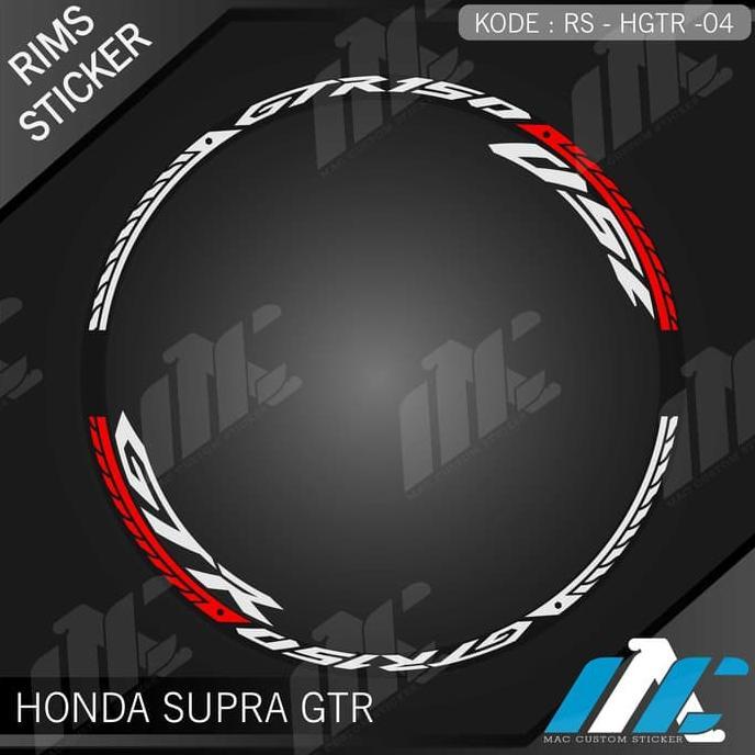 HGTR 04 - LIST VELG GTR 150 - STIKER STICKER LIS VELG SUPRA GTR 150