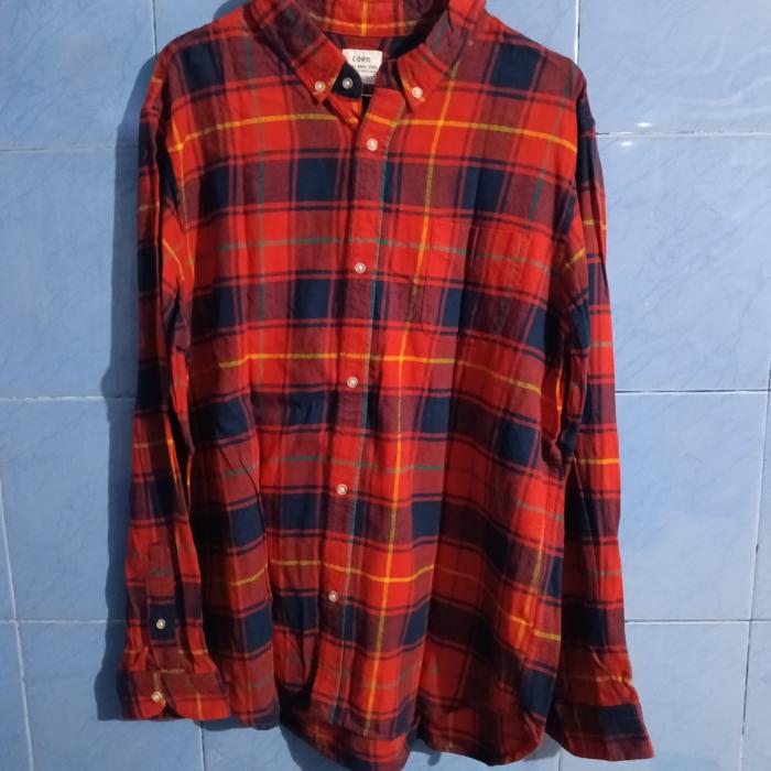 kemeja brand coen flanel..