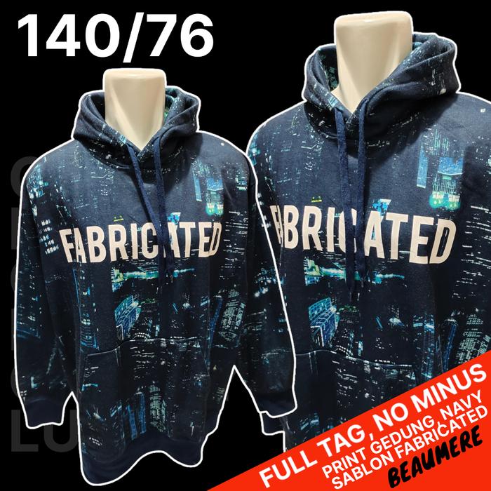 Sweater Hoodie Beaumere Navy/Hoodie Navy Beaumere/HD Fullprint, Bekas