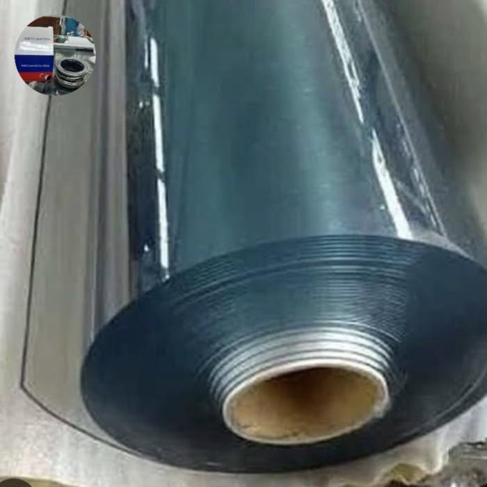 plastik mika sheet pvc  clear 0,4 lentur ×137 ×1 roll