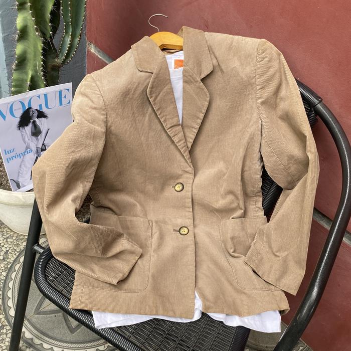 Blazer Pria Wanita Vintage U2 Clothing Original Corduroy Second