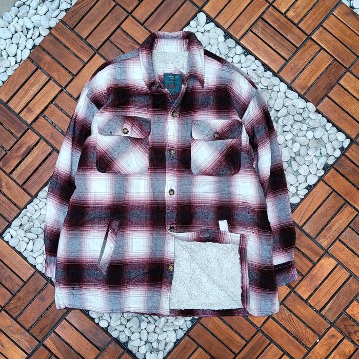 Flannel Sherpa Vintage Wol Veterano Bay Leaf