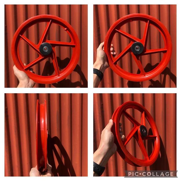 Velg 16 Jari Bearing Sepeda Gerobak Keranjang Dorong Multifungsi