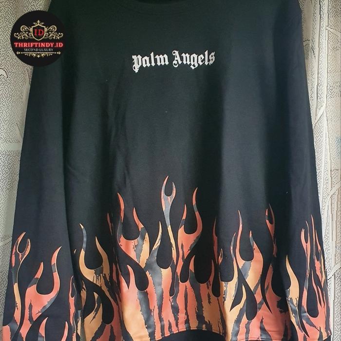 CREWNECK PALM ANGEL FLAME