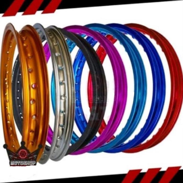 VELG ROSSI ROSSY WM 120 140 160 185 215 250 RING 17 BLACK SILVER BLUE RED GOLD PURPLE UNGU DOF DOFF