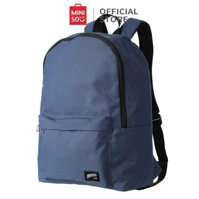 MINISO Backpack Ransel Tas Laptop Tas Penyimpanan Perjalanan Disesuaik