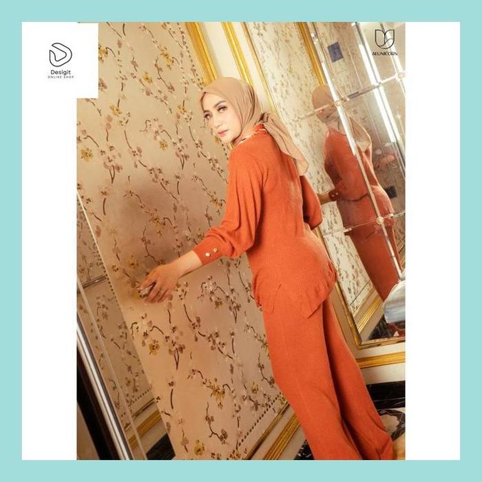 Desig_ Alunicorn X Yulita - Emmy Set - Blouse - Pants - Knit Rajut