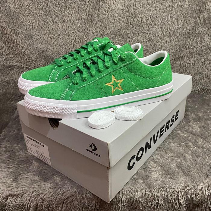 Converse One star Pro Ox Green White Gold A06645C