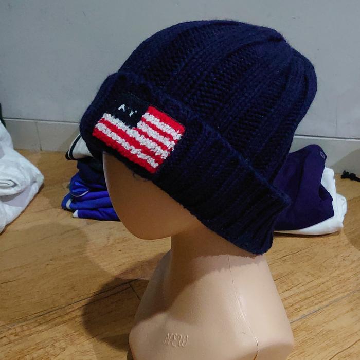 Topi Beanie Kupluk Outdoor Dewasa Flag US America