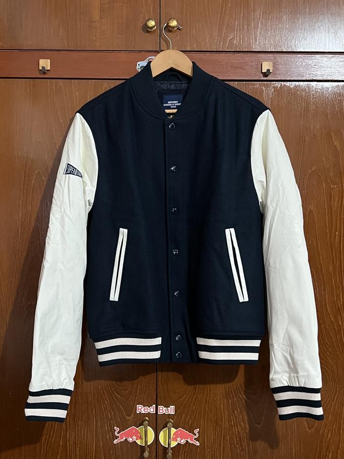SUPERDRY College Varsity Bomber Jacket ORIGINAL Size L