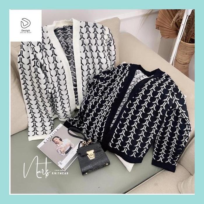 Desig_ Edrea Crop Cardy / Atasan Baju Rajut Wanita