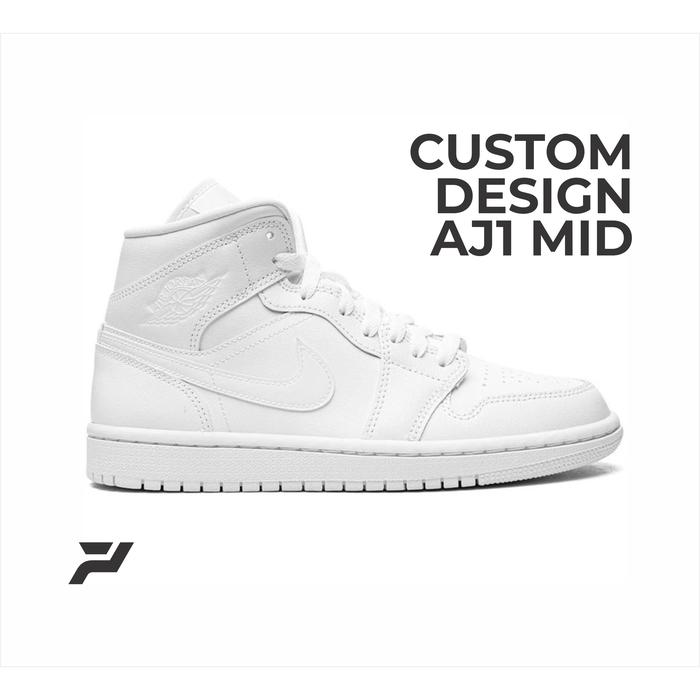 Custom Painting Sepatu Nike Air Jordan 1 Mid