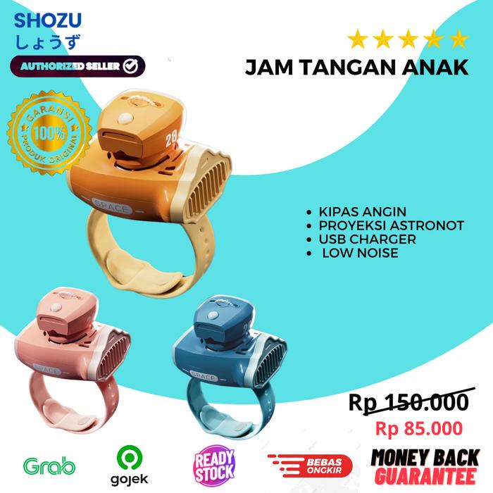Jam Tangan Kipas Angin Mini Jam Tangan Anak Proyeksi Astronot