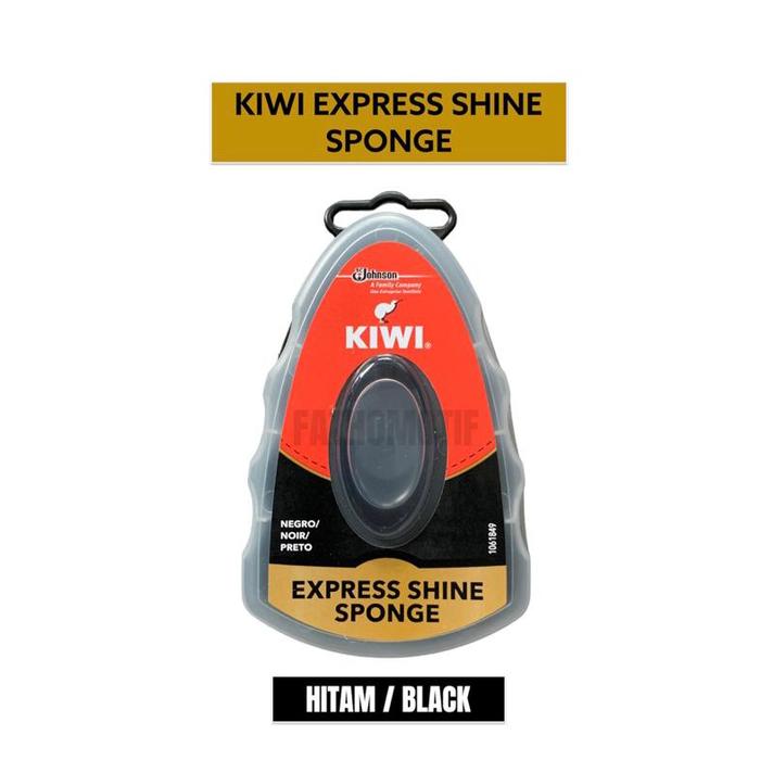 ADA Kiwi Express Shine Sponge Black / All Colour. Semir Sepatu Express Hitam