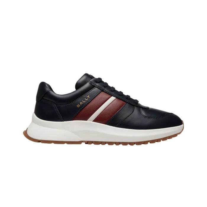 Sepatu sneakers pria bally darsyl ribbon navy original with box