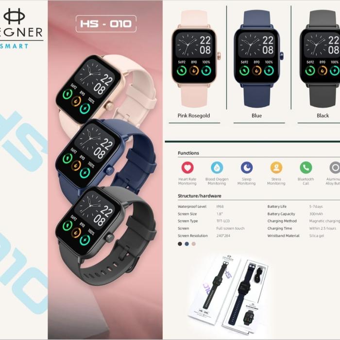 SmartWatch Hegner HW010#HW010#Jam tangan Smart watch Hegner HW010# smart watch Unisex Hegner HW010