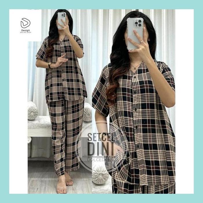 Desig_ Setelan Celana Dolce Dini Motif By Dolce Dress