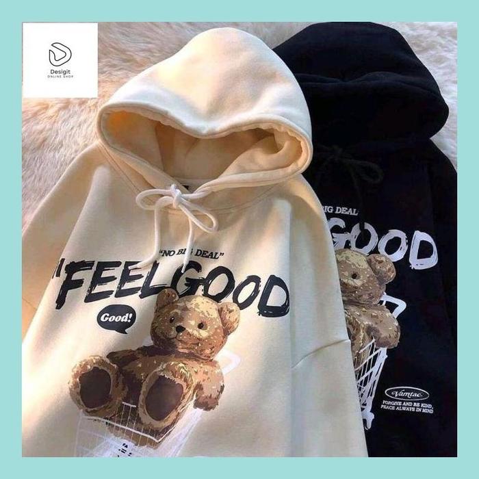 Desig_ ( Isi 2 Pcs) Terbaru Jaket Hoodie Magic Bear / Jaket Couple Pasangan Terbaru / Sweater Couple