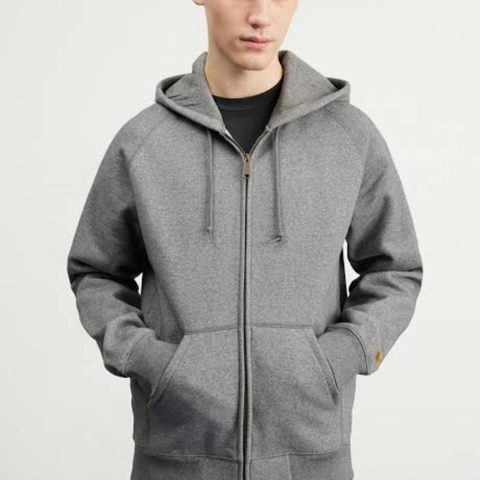 Zip Hoodie Carhartt Chase Jacket not Hoodie Spellout WIP Rain Defender Thrift Second Preloved