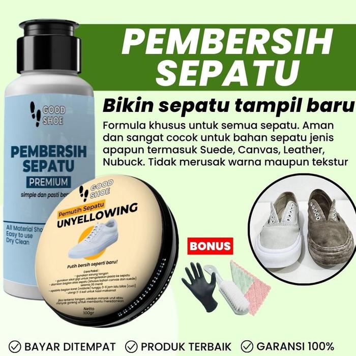 ADA Pemutih sepatu unyellowing sol sneakers putih midsole kuning menguning canvas kanvas sneaker pem