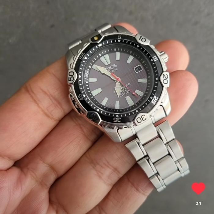 PRELOVED CITIZEN OXY AIR DIVER'S 200 M  ECO DRIVE SOLAR