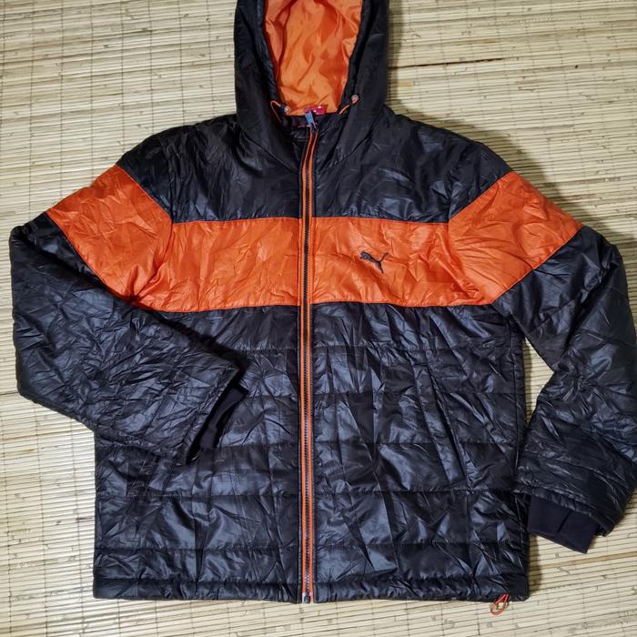 jaket puffer puma vintage tebal 2 warna