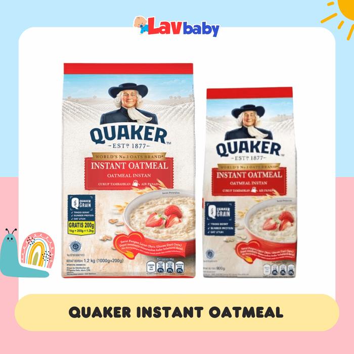 Quaker Oats Instant Oatmeal oat meal 1200gr 1,2kg 800g