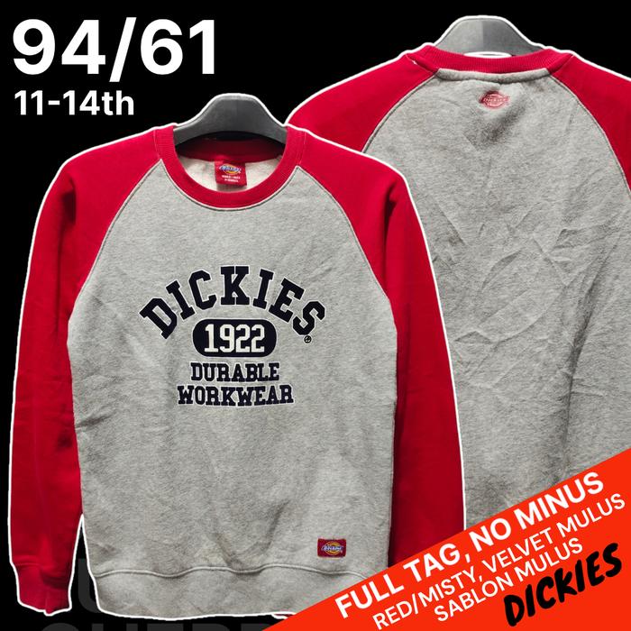 Sweater Anak DICKIES/Crewneck Merah x Misty Dickies Anak, Bekas