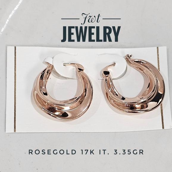 GIWANG ANTING JEPIT EMAS ITALY TERLIHAT BESAR TAPI RINGAN HOOP MACAM MACAM MODEL FASHION