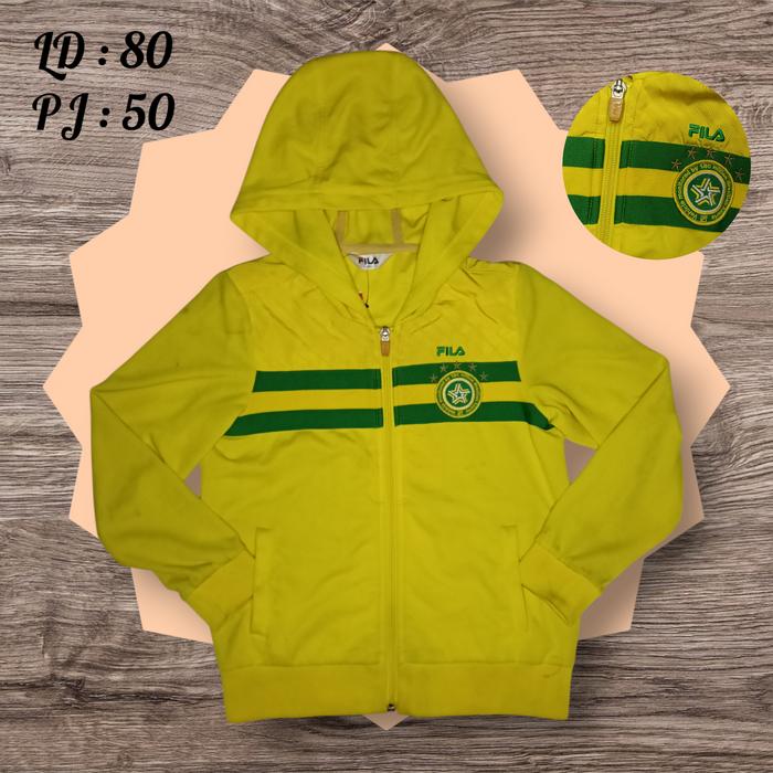 (Preloved) Jaket Tracktop Fila "Brazil" Size Anak