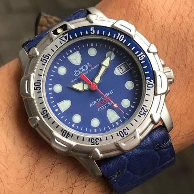 PRELOVED CITIZEN OXY AIR DIVER'S 200 M BLUE DIAL'S