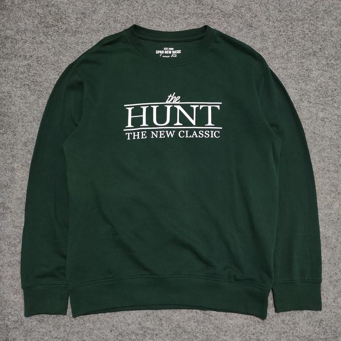 SPAO New Basic Forest Green Oversize Crewneck